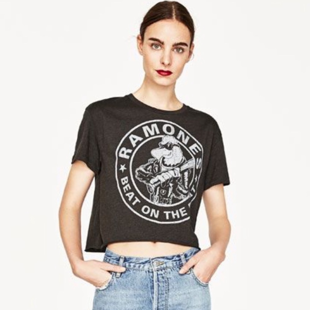 Zara Ramones Crop Top